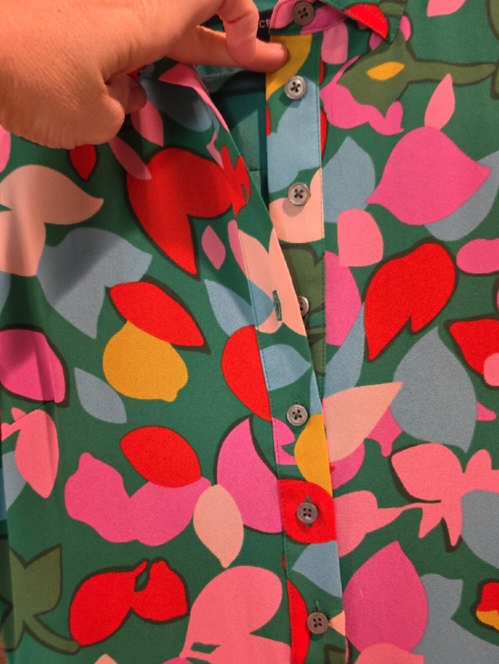 J. Crew Sleeveless Midi Dress in Teal, Pink and Orange Floral - Picture 3 of 6